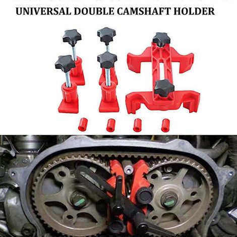 Lot de 5 outils universels de blocage d'arbre à cames pour moteur automobile, support de distribution double/simple, fixation de courroie de distribution (1/5)