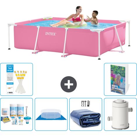 Rechteckiger Frame Pool - 220x150x60 cm - 7-teilig S115