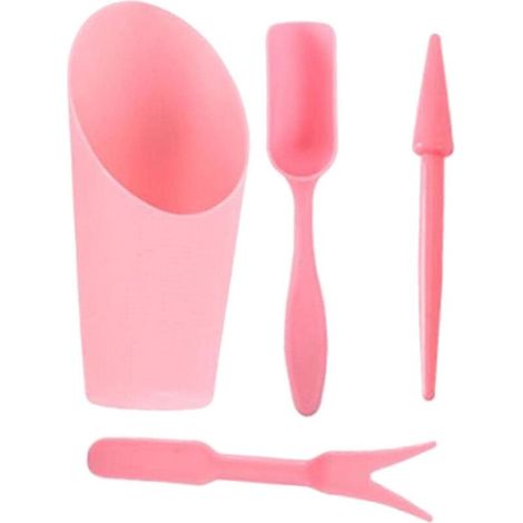 Mini Outil ES Semis Outil Semis Outil Semis Plantes Fournitures 4 Pcs DIY Accessoires Kit de Transplantation pour Pots de Fourche à , Rose (1/5)