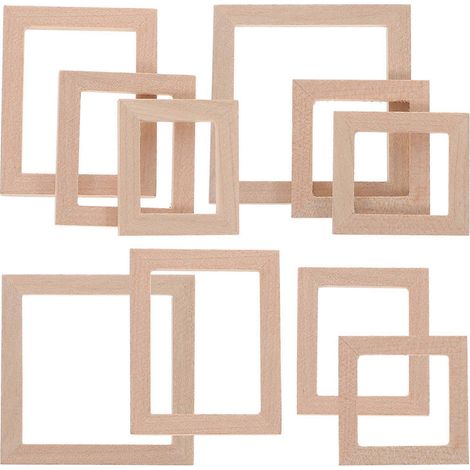 Lot de 10 mini cadres pour maison de poupée, cadres photo, loisirs créatifs, décorations miniatures pour maison de poupée