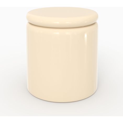 Mesa auxiliar Oscar lacada en blanco en MDF, D40 cm (1/4)