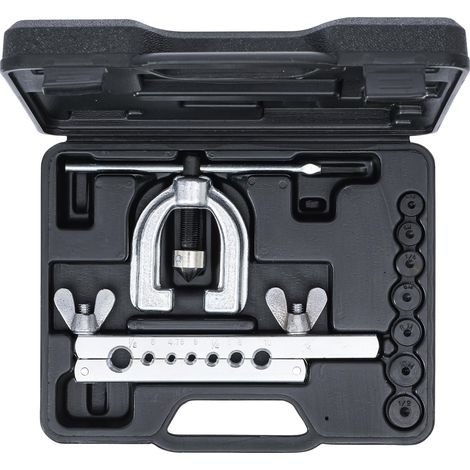 Bgs Technic – Coffret d'outils pour évasement de tuyaux de frein – 7 matrices pour cuivre et alu de 4.75 à 10 mm – Collets pour systèmes de freinage européens et américains