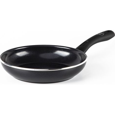 revêtement antiadhésif céramique-poêle à frire 20 cm, poêle à œufs, sans PFAS, compatible induction, résiste au four jusqu’à 160˚C, compatible lave-vaisselle, noir (1/5)