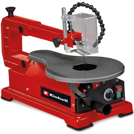 Einhell Scie à chantourner TC-SS 406 E (120 W, réglable jusqu'à 47°, hauteur de coupe de 50 mm) Livré avec 2 lames