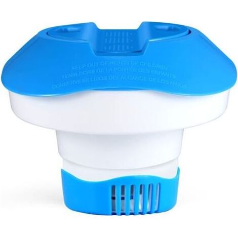 Ulisem Distributeur flottant, distributeur de produit flottant, distributeur de pastilles de chlore pour piscines, spas, jacuzzis et fontaines (1/4)