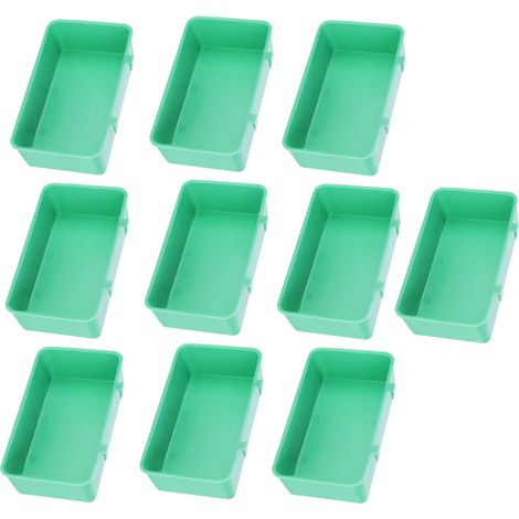 Set di 10 mangiatoie per uccelli – ciotola in plastica – abbeveratoio – accessori per il bagno – da appendere all'esterno