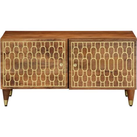Table basse,Table d'appoint,Table de Salon 80x50x40 cm bois de manguier massif CFW11501 (1/5)