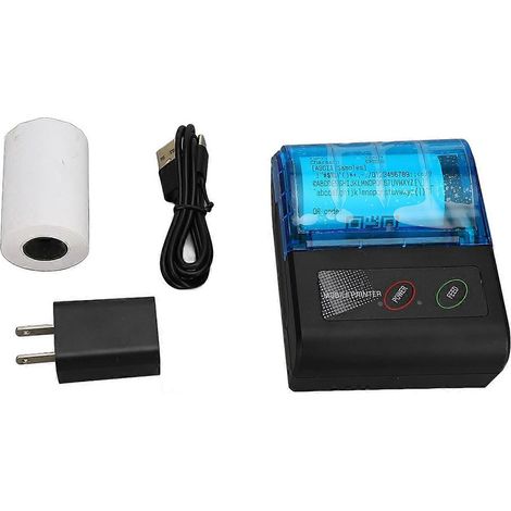 Mini-Thermofotodrucker, kabellos, taschenfreundlich, tintenlos, Bluetooth-fähig, 100–240 V