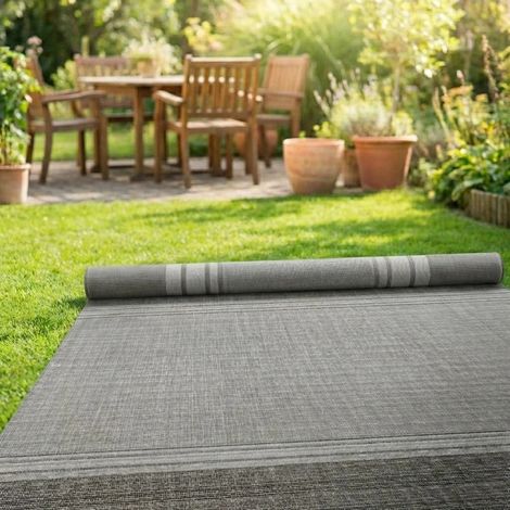 Arisol Alfombra Estándar a Rayas Gris/Negro 300 x 400 cm