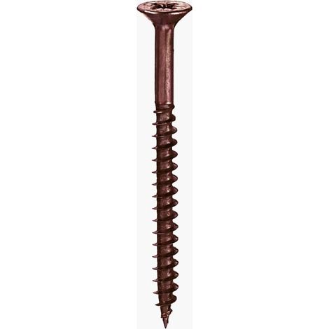 CONNEX - BLISTER 30 VITI TESTA PIANA SVASATA BRONZATE 3X16mm