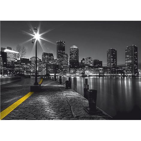 Boston embankment, photo murale, 360x254 cm, 4 parts (1/3)