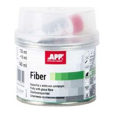 Mastic polyester - Bi-composant - Avec fibre de verre - Acier, bois, béton, plastique - APP - 140ml
