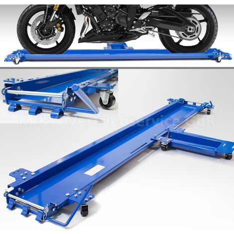 Rangierhilfe für Motorrad Seitenständer Rangierschiene Rollwagen Rolli (1/5)