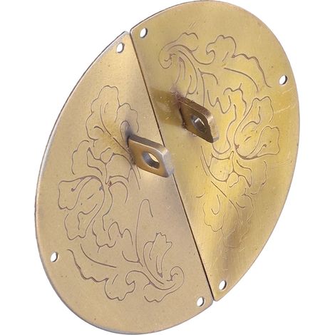 Poignée de porte ronde rétro pour armoire, penderie, porte double, anneau pour porte de maison (1/5)