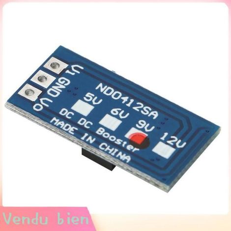 Garosa Module élévateur 2Pcs DC-DC Convertisseur Boost Module pour LED Moteur 7W 2.6-5.5 electronique Sans aiguille 9V 500mA (1/4)
