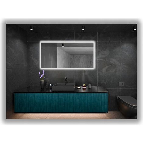 LED-beleuchteter Spiegel 110x70 mm, wasserdicht (IP65), aufhängbar (vertikal und horizontal)