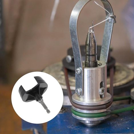 Tournevis électrique Adaptateur d'aiguille pour machine à tricoter : Perceuse Quick Knit Power Adapter Manivelle Pièces avec Embout Acier Hexagonal Noir Accessoires Mécaniques (1/5)