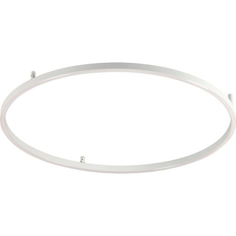 Ideal Lux Plafoniera Moderna Oracle 1 luce LED integrato bianco alluminio