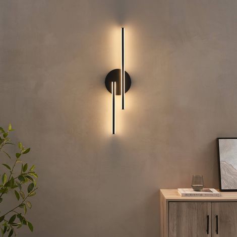 Applique noire LED aux lignes épurées 80 cm - Pia (1/5)