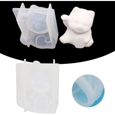 Moule en Silicone pour Figurine Plâtre Chat - Création DIY Décoration Maison (1/5)