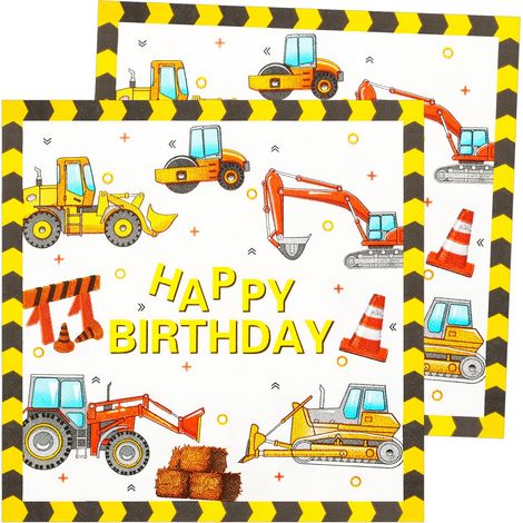 Lot de 48 serviettes de table pour anniversaire d'enfant (1/5)