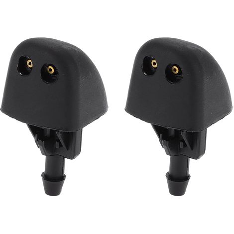 2 Pieces Washer Nozzle Compatible For Vauxhall Vivaro 2001-2014, ABS Black Front Windshield Spray Nozzle Washer Jet No.93160047 (1/5)