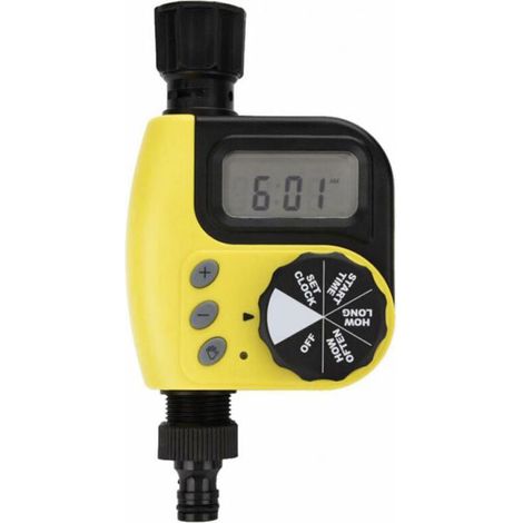 Watering timer, automatic drip irrigation, smart watering, outdoor, garden (yellow) (1/5)