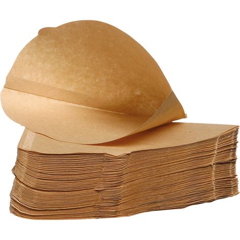 Filtropa Unbleached Disposable Coffee Filter Cone, Number 4-Size Filter, Brews 8 to 12-Cups, Box of 100 by Filtropa