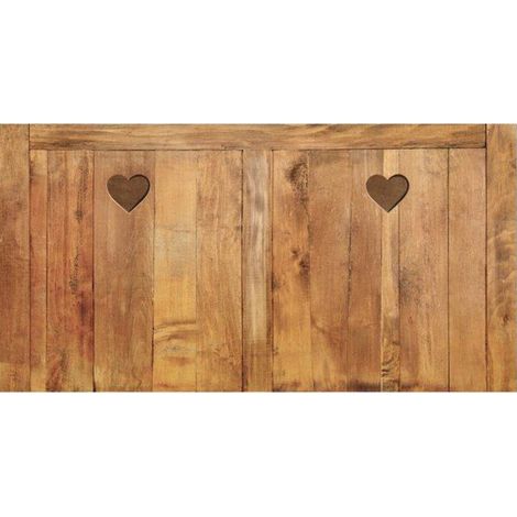 M&S – Sticker tête de lit 160x83cm – Motif chalet – Décoration murale facile à poser – Apportez une touche déco authentique
