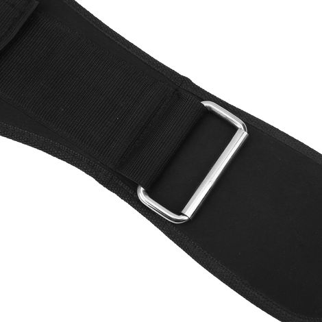 Ceinture de musculation renforcée en nylon large, support lombaire pour haltérophilie et fitness, taille XL, équipement de bodybuilding.
