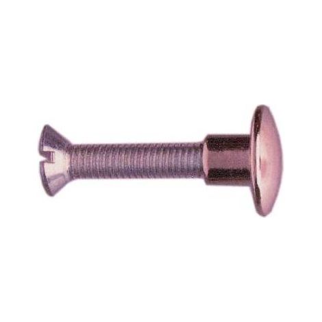 5 x SC VITE P/SEDIA 30 MM OTTONE NICHELATO 12 PZ