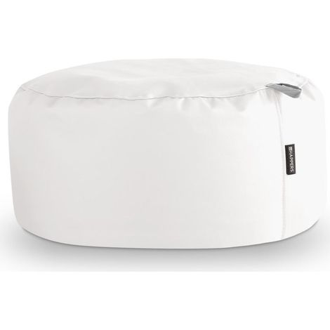 Pouf Rond Similicuir Indoor Blanco Happers Blanc (1/2)