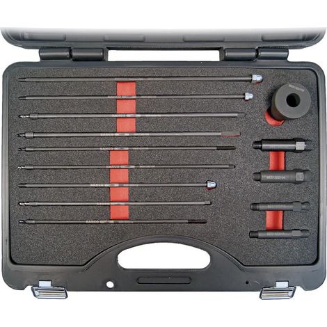 Schlüssel und Steckschlüssel Bahco m8-m9-m10 geformter Koffer 14 Teile (1/3)