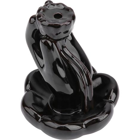 Brûleur d'encens à contre-courant en céramique, tour créative pour aromathérapie, fournitures de fumée, déco zen, modèle n°2. (1/3)