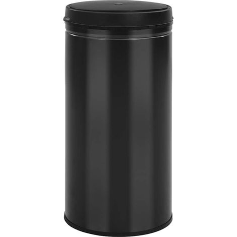 Maison Exclusive - Pattumiera Automatica con Sensore 70 L Acciaio al Carbonio Nero (1/5)