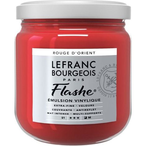 Peinture vinylique - Flashe - Rouge Orient - 382 - Lefranc Bourgeois - 400ml