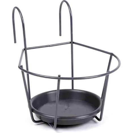 Blumentopfhalter zum Einhängen grau, Ø 16 cm