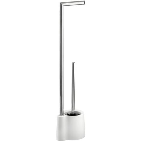PORTAROLLOS WC Y ESCOBILLERO AVOLA  BLANCO - 22989100