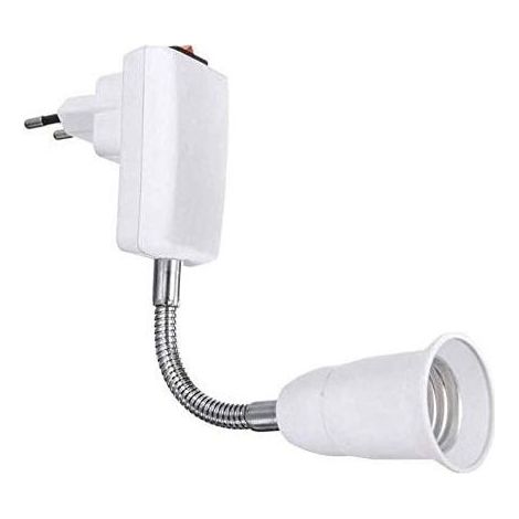 E27-Fassung mit Schalter für Küchenwandleuchte, 220 V Wechselstrom, E27-Fassung, kabelloser Wandstrahler für Leselampe, Garagenleuchte (Leuchtmittel nicht enthalten) (1/4)
