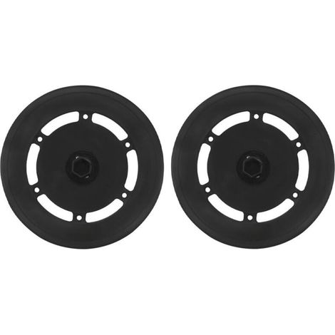 Supports de balais d'essuie-glace noirs en lot de deux, compatibles avec les aspirateurs robots Ecovacs Deebot X2, Omni X2 et Combo, mesurant 12,9 x 12,9 cm. (1/4)
