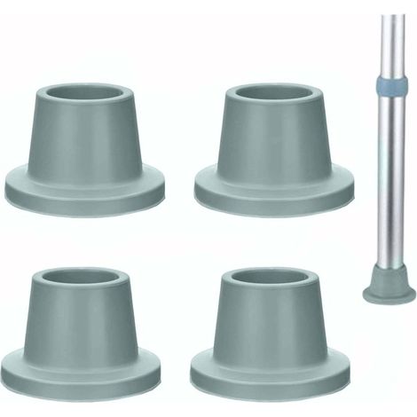 Lot de 4 pieds de rechange pour chaise de douche – Embouts caoutchouc antidérapants avec ventouses, robustes et étanches, pour chaise de transfert adulte. (1/5)