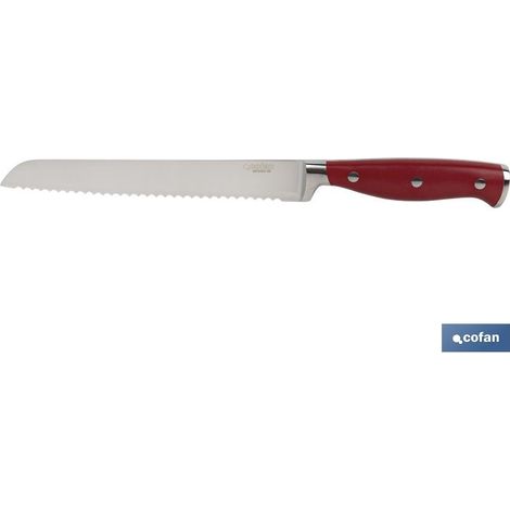 Brotmesserklinge 21 cm, rotes Aguacejo-Modell (1/5)