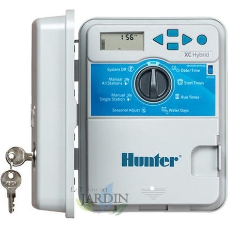 Programmatore di Irrigazione Esterno Hunter XC Hybrid, 12 Zone di irrigazione