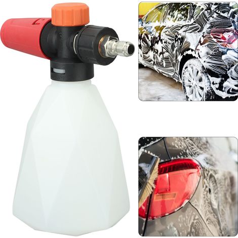 1/4"-Schnellanschluss-Hochdruck-Schaumsprühgerät, Hochdruck-Wasserpistole, 500-ml-tragbares Schaumsprühgerät für die Autowäsche zu Hause, rautenförmiges Schnellanschluss-Schaumsprühgerät (1/5)
