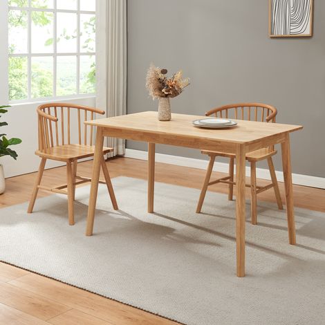 Esstisch Klijori für 6 Personen 140x70x74 cm Holz Natur [en.casa]