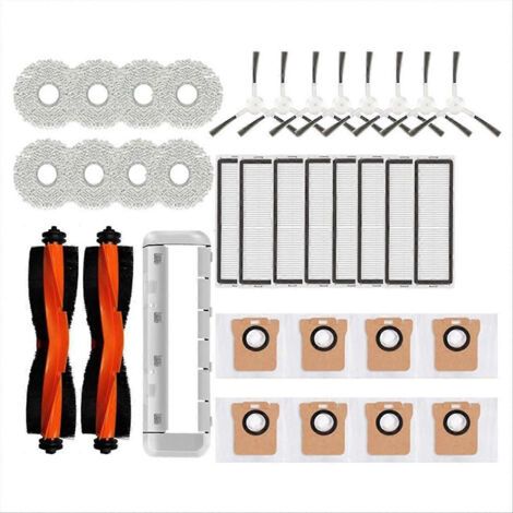 Accessoires pour aspirateur robot Xiaomi X20+ X10+ / X20 Plus X10 Plus : brosse principale, chiffon de nettoyage D (1/5)