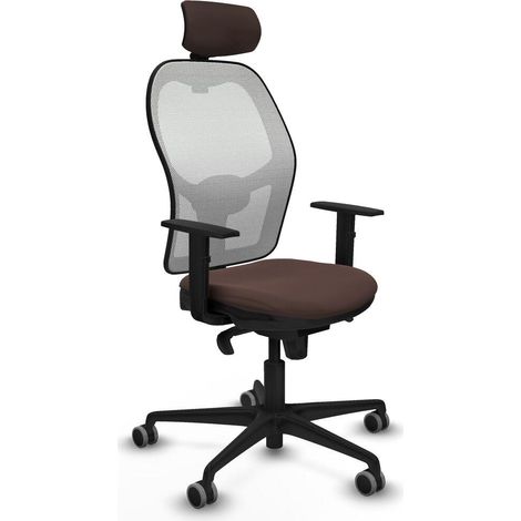 Piqueras y Crespo Silla Jorquera blanco marrón oscuro confortable