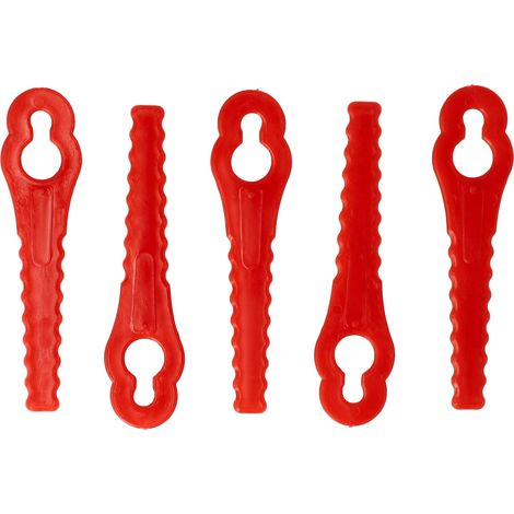 vhbw 5x lama di ricambio sostituisce Güde 58586 per tagliabordi - rosso, in plastica