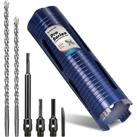 Pro72x240mm Carotteuse Set,comprend 3adaptateurs(240mm (1/5)