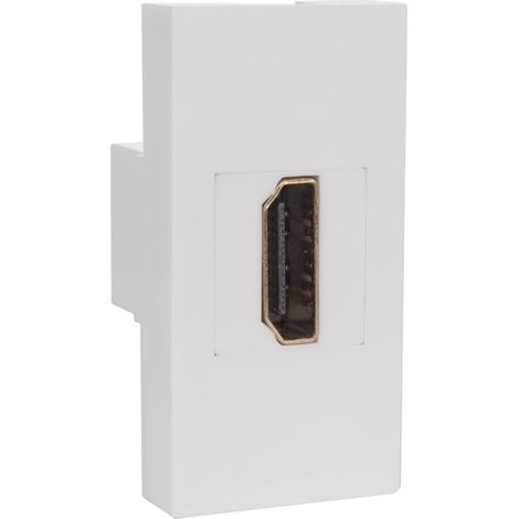 Maclean MCE720W Presa a muro HDMI singola, bianca, (1/4)